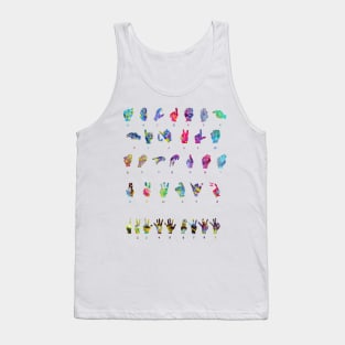 Sign Language Alphabet Tank Top